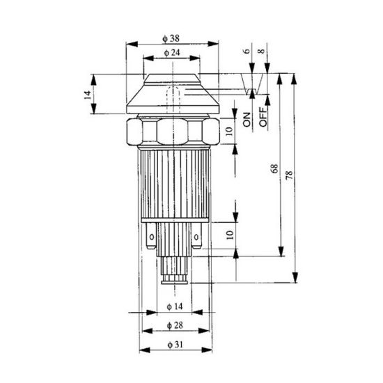 Picture of PTO shaft switch, Pneutron, yellow, 11175190