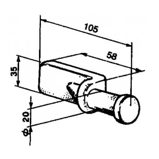 Bild von Steckbolzen für Anhänger, L-105x35, O=20