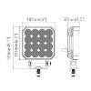 Picture of Žaromet delovni Led 12/24V 25W, 1711 LM, 101x101mm