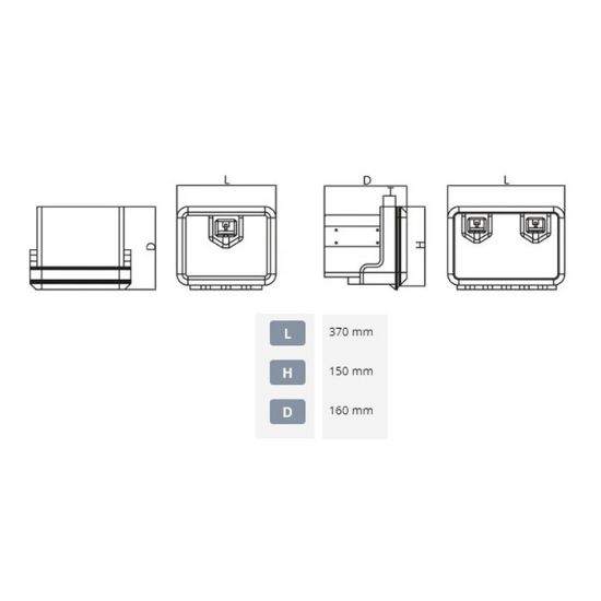 Slika Zaboj za orodje 150x370x160mm  