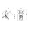 Picture of Folding seat, height adjustable - Gopart