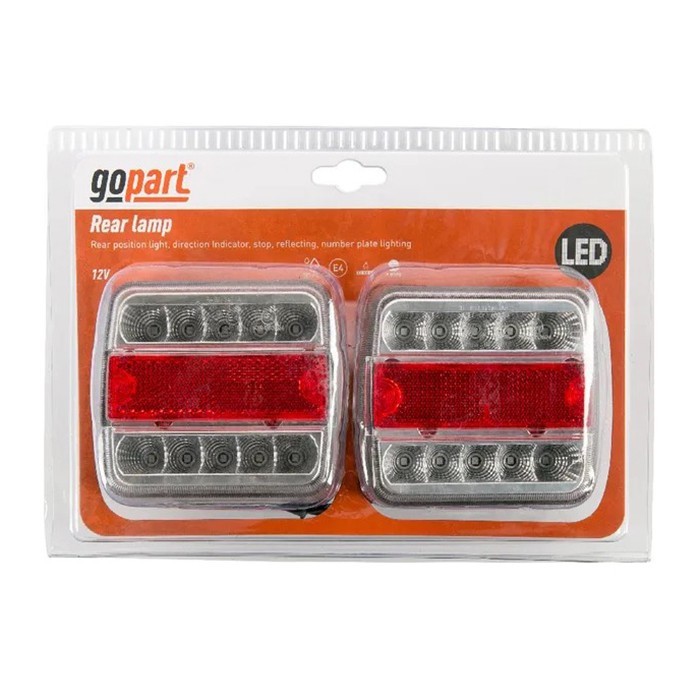 Bild von Bremslicht, LED, 100x100, weß/rot - Set, 2 Stk. 