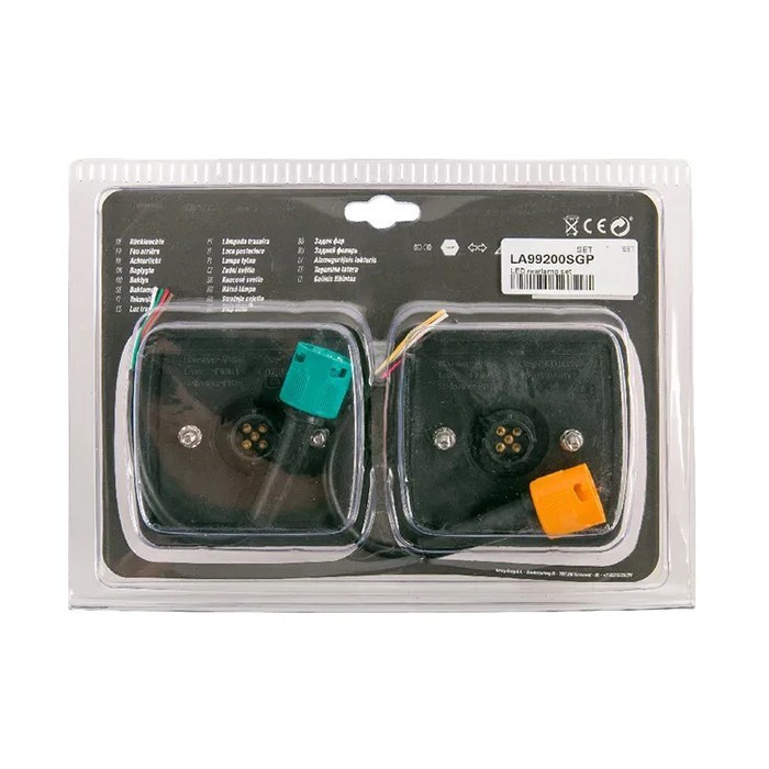 Bild von Bremslicht, LED, 100x100, weß/rot - Set, 2 Stk. 