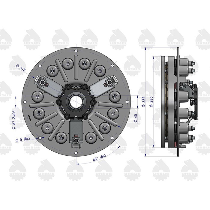 Bild von Kupplungsautomat, Ursus 335-3 Füße-alter Typ, 42212110