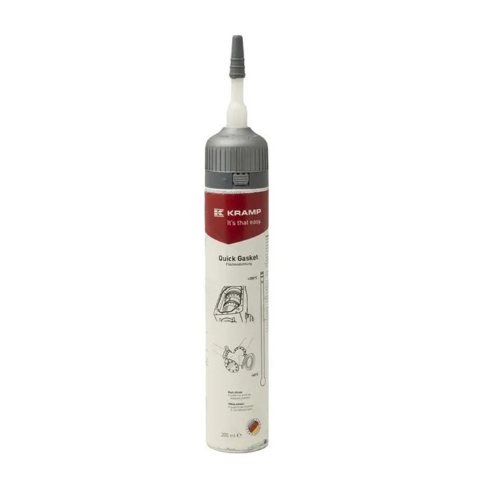 Picture of Silicone sealant, black, 250ml (280°C), Kramp