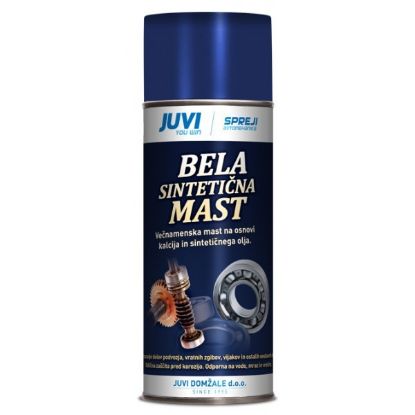 Slika Sprej bela sintetična mast 400 ml Juvi - večnamenska mast