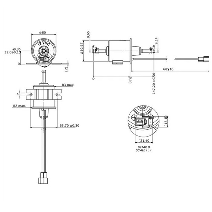Bild von Elektro-Kraftstoffpumpe Kubota, John Deere
