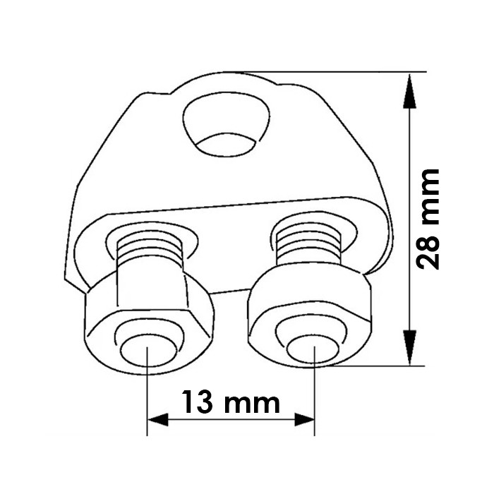 Slika Spona za žično vrv fi 6mm