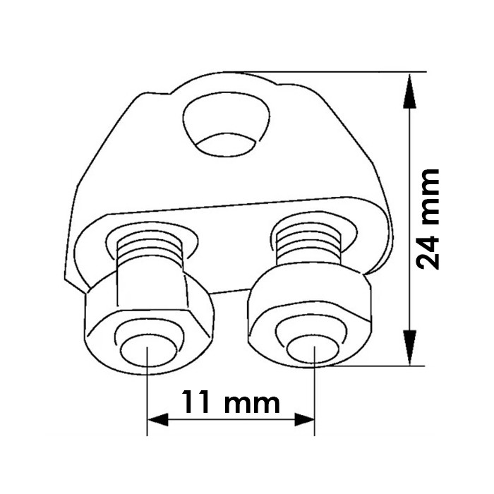 Slika Spona za žično vrv fi 5mm  