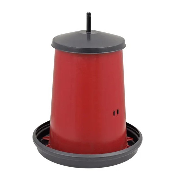 Picture of Chicken feeder, PVC - 18kg, red