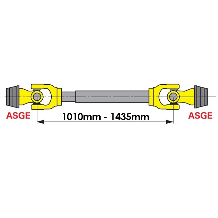 Bild von Gelenkwelle, 04 BR W300E-1010mm, für Tankwagen, Walterscheid