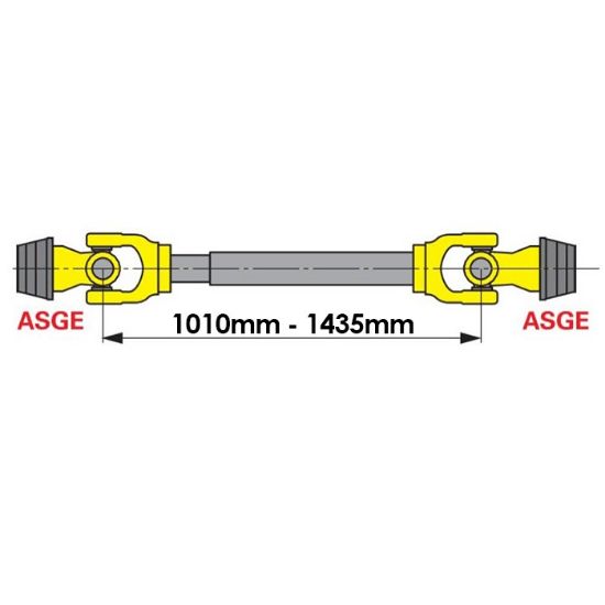Bild von Gelenkwelle, 04 BR W300E-1010mm, für Tankwagen, Walterscheid