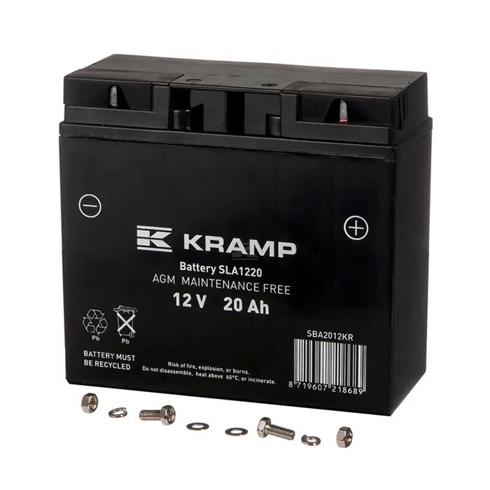 Picture of Battery, 12V, 20Ah, 140A, Kramp