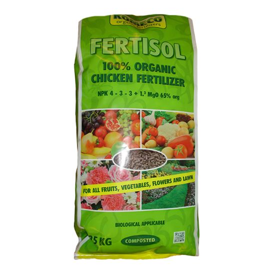 Picture of Organic fertilizer Fertisol, 25kg, NPK 4-3-3, 62% organic substance