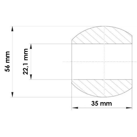 Picture of Lower link ball, 22/56, Cat. 1/2