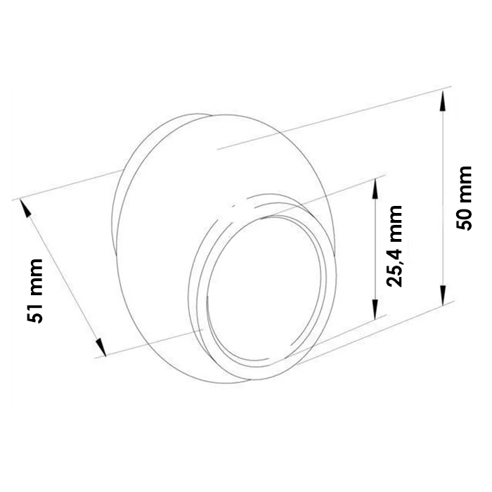 Picture of Top link ball, Category 2/2, 25mm/50mm