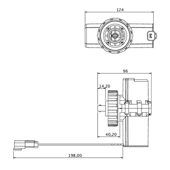 Slika AC črpalka električna Caterpillar 228-9129 (2-pin)
