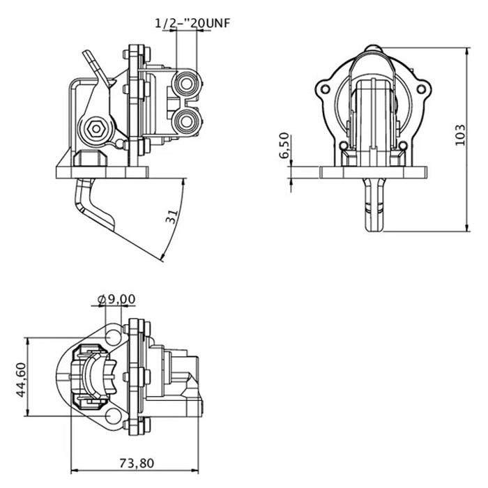 Slika Predčrpalka goriva Ford New Holland Dexta, Super DextaA3.144, A3.152