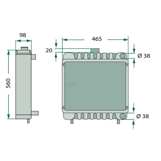 Picture of Radiator Steyr T188-1188530015