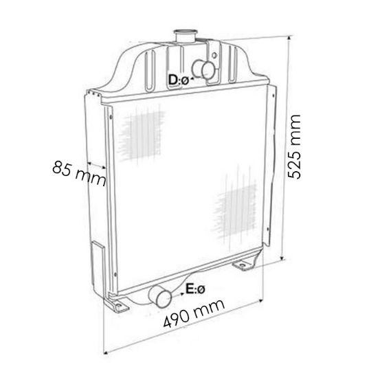 Slika Hladilnik vode MF342,355,360 MF25352M98