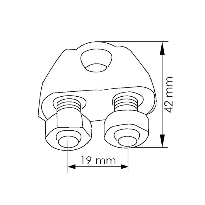 Bild von Drahtseilklemme, O10mm