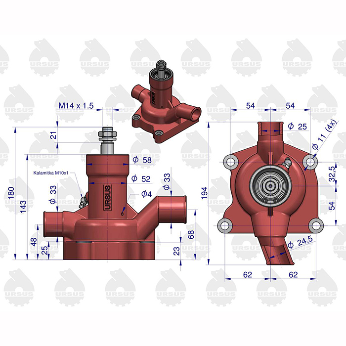 Slika Črpalka vode ursus 360(4 cil) - Original