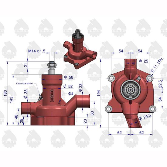 Slika Črpalka vode ursus 360(4 cil) - Original