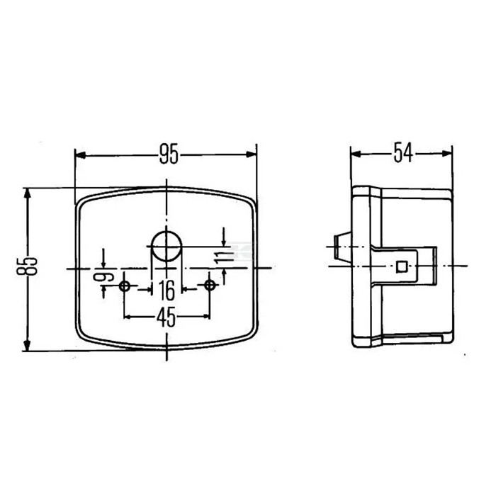 Picture of Position/direction indicator light, Hella - Deutz, right-hand