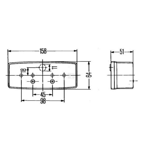 Bild von Bremslicht, Massey Ferguson, Deutz, rechts - Hella