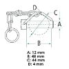 Bild von Zatik vzmetni 12x48mm polkrožni za stabil. roke