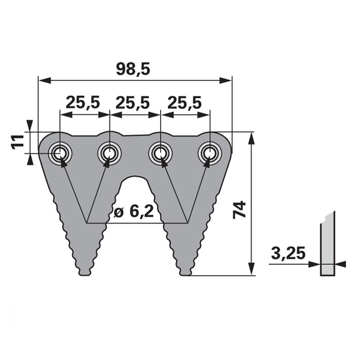 Bild von Nož kose ESM dvojni  3211211