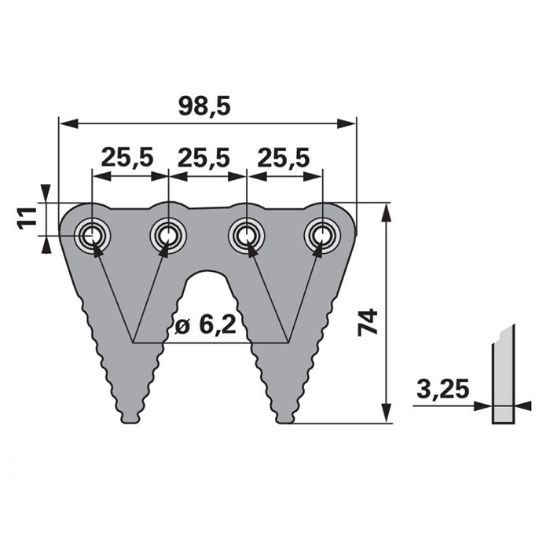 Bild von Nož kose ESM dvojni  3211211