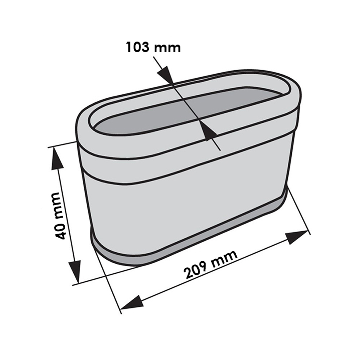 Slika Filter zraka fini, ovalni P600975, AF26655 Hengst