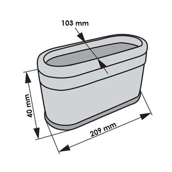 Slika Filter zraka fini, ovalni P600975, AF26655 Hengst