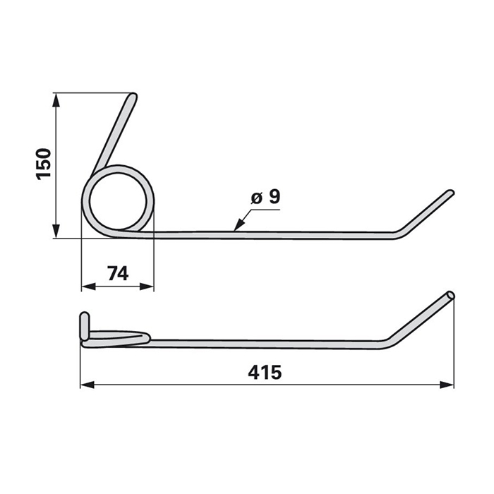 Slika Krak vzmetni sejalnice Gaspardo 18903640
