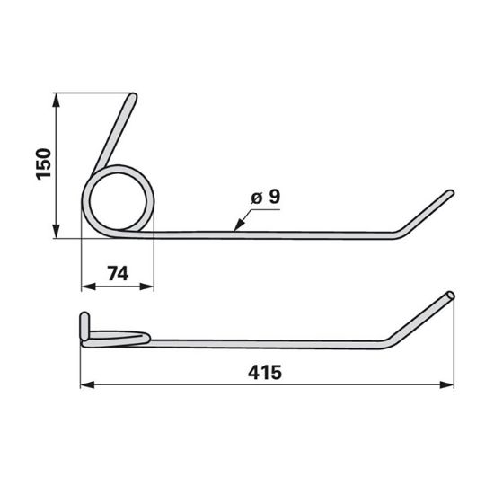 Slika Krak vzmetni sejalnice Gaspardo 18903640