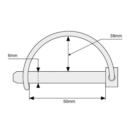 Picture of Zatik vzmetni fi=6mm polkrožno zapiranje