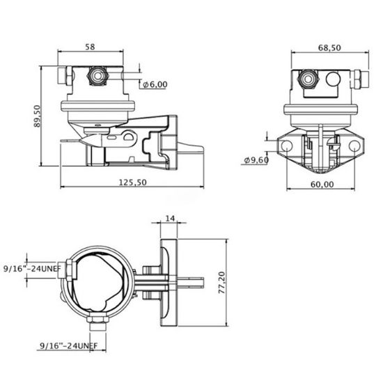 Picture of AC črpalka goriva John Deere RE66153
