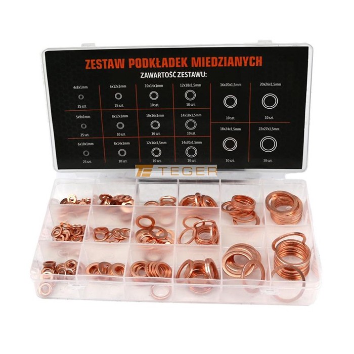 Slika Podložke CU razne - set 220 kosov   