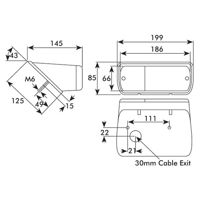 Bild von Bremslicht, Ford, New Holland, links - 5172684, Cobo