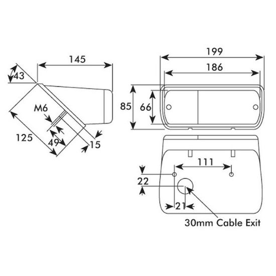 Bild von Bremslicht, Ford, New Holland, links - 5172684, Cobo