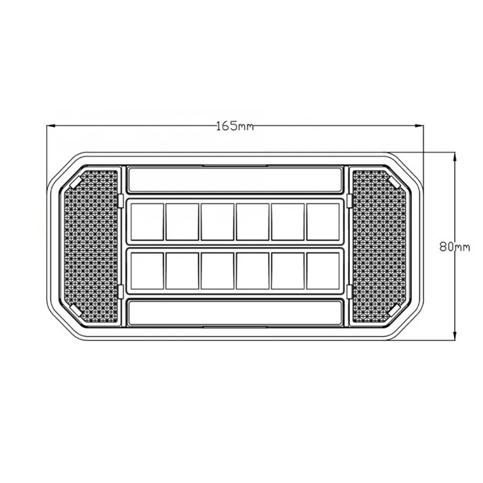 Picture of Svetilka stop Led desna 12/24V 165x80mm 24xLed