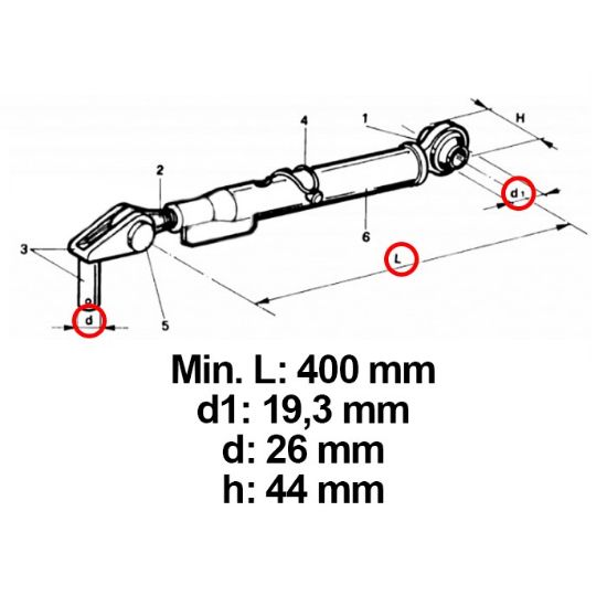 Picture of Stabilizator spodnjih rok Fiat 70.66-5123273