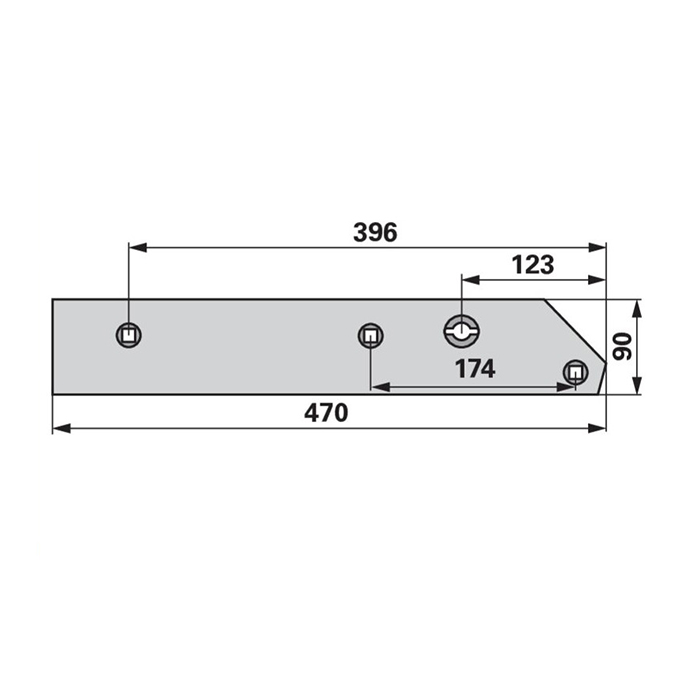 Slika Plaz pluga srednji levi Regent 16001182