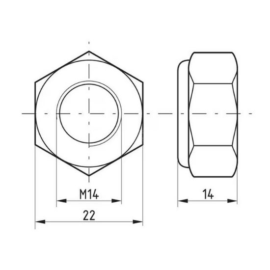 Picture of Matica vijaka kladiva mulčerja M14 x 2.0