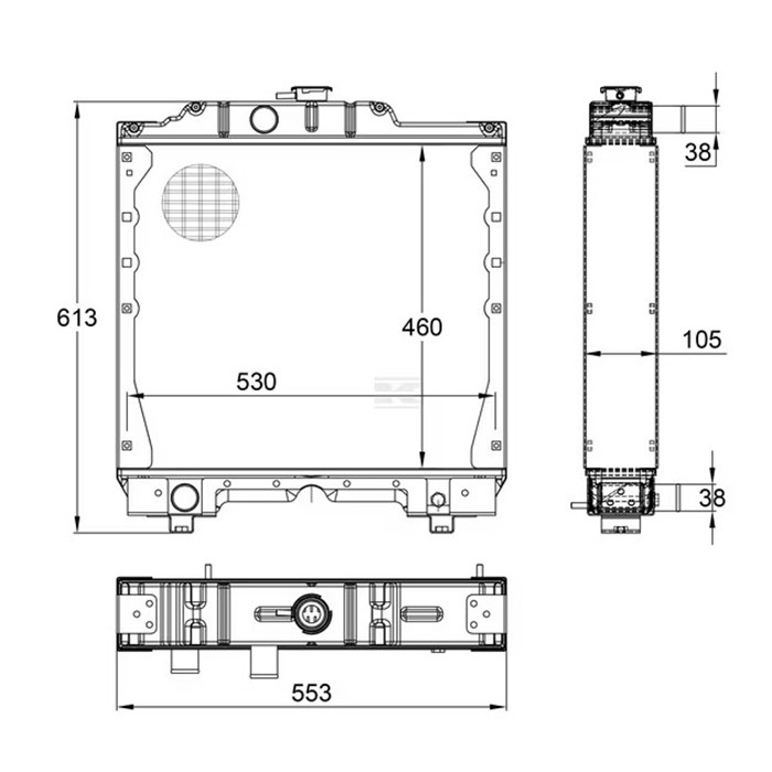 Picture of Hladilnik vode New Holland TL100 - 5169275