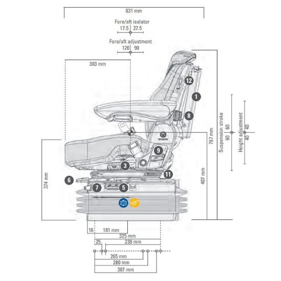 Slika Sedež Grammer Maximo Dynamic G1288545