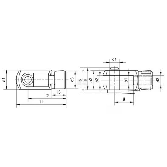 Bild von Vilica zgloba M8X32 jeklena pocinkana