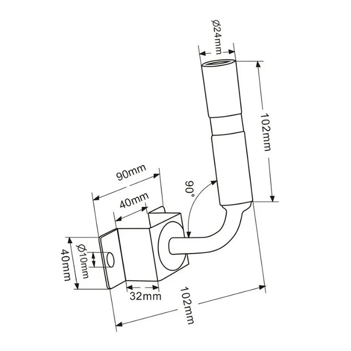 Slika Nosilec rotacijske luči-kotni fiksen