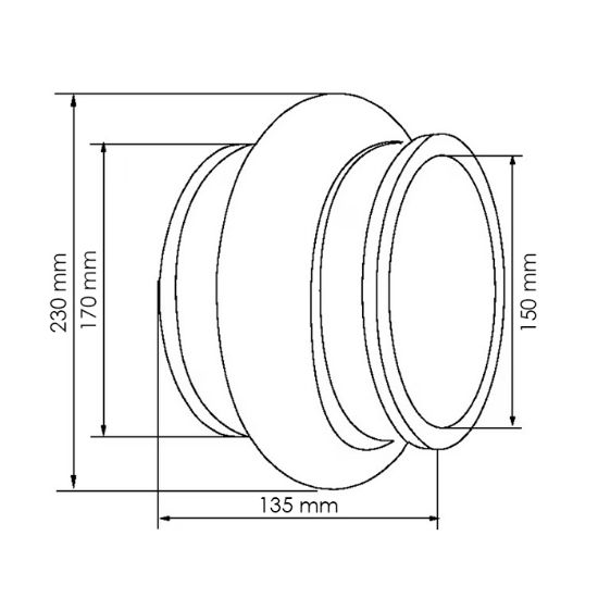 Bild von Manšeta gumi 6" 150mm cisterna/črpalka
